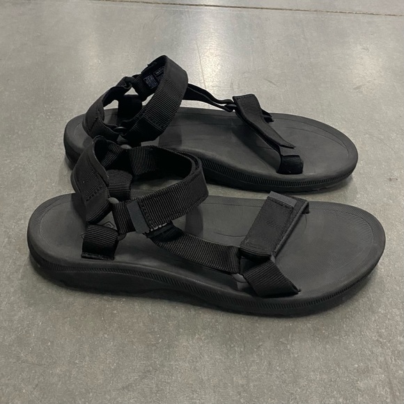Men’s Teva Black Torin Outdoor Hiking Water Sandals Adjustable Strap Size 12 - Picture 2 of 7